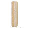 Cylinder Floor Lamp - White and Natural - Rope and Metal