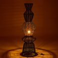 Floor Lamp - Black - Rope and Metal