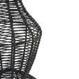 Floor Lamp - Black - Rope and Metal