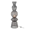 Floor Lamp - Black - Rope and Metal