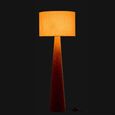 Melina Floor Lamp - Conical Base - Dark Brown - Ceramic