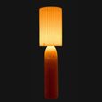 Ruth Fluted Floor Lamp - Camel - Ceramic