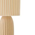 Ruth Fluted Floor Lamp - Camel - Ceramic