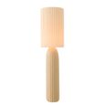 Ruth Fluted Floor Lamp - Camel - Ceramic