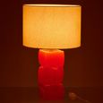 Table Lamp - 3 Cubes - Orange - Glass