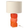 Table Lamp - 3 Cubes - Orange - Glass