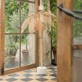Coconut Tree Floor Lamp - Small - Natural - Cane Webbing and Metal
