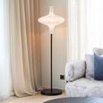 Floor Lamp - Natural and Black - Paper