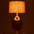 Amber Table Lamp - Brown - Glass