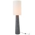 Ava Floor Lamp - Large - Black and White - Fibreglass