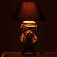 Bulldog Table Lamp - Antique Brown - Polyresin