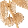 Coconut Tree Floor Lamp - Large - Natural - Cane Webbing and Metal