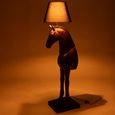 Horse Front Floor Lamp - Dark Brown - Polyresin