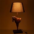 Horse Front Table Lamp - Dark Brown - Polyresin