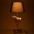 Horse Front Table Lamp - Gold and Black - Polyresin