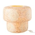 Mosaic Table Lamp - Beige and White - Glass