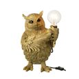 Owl Table Lamp - Gold - Polyresin