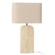 Table Lamp - Beige - Travertine Marble
