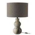 Table Lamp - Black and Light Grey - Marble