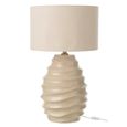 Waving Table Lamp - Beige - Ceramic