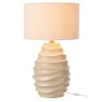 Waving Table Lamp - Beige - Ceramic