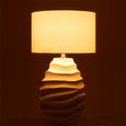 Waving Table Lamp - White - Ceramic