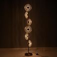 LED Flower Floor Lamp - Gold - Plastic and Metal