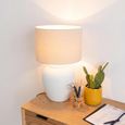 Meli Table Lamp - White - Ceramic