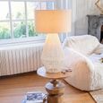 Striing Table Lamp - White - Paper and Metal