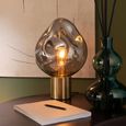 Table Lamp - Grey and Gold - Glass and Metal