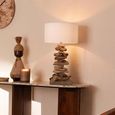 Table Lamp - Natural and White - Driftwood
