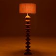 Caterpillar Floor Lamp - Natural and Grey - Poplar Wood