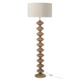 Caterpillar Floor Lamp - Natural and Grey - Poplar Wood
