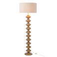 Caterpillar Floor Lamp - Natural and Grey - Poplar Wood