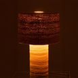 Dotted Lines Table Lamp - Natural and Black - Seagrass