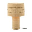 Dotted Lines Table Lamp - Natural and Black - Seagrass