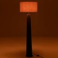 Floor Lamp - Black and Grey - Threaded Ailanthus Wood