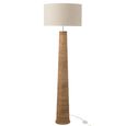 Floor Lamp - Natural and Grey - Threaded Ailanthus Wood