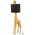 Giraffe Table Lamp - Gold - Polyresin