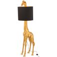 Giraffe Table Lamp - Gold - Polyresin