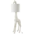 Giraffe Table Lamp - White - Polyresin