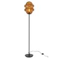 Honey Spoon Floor Lamp - Brown - Glass