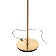 LED Floor Lamp - Brown - Glass
