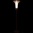 LED Floor Lamp - Transparent and Gold - Glass and Metal