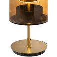 LED Table Lamp - Brown - Glass