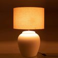 Meli Table Lamp - White - Ceramic