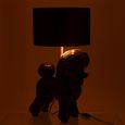 Poodle Table Lamp - Black - Polyresin