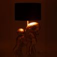 Poodle Table Lamp - Gold - Polyresin