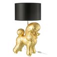 Poodle Table Lamp - Gold - Polyresin