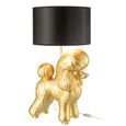 Poodle Table Lamp - Gold - Polyresin